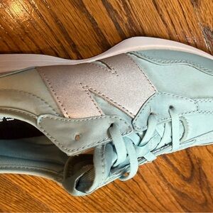 New Balance Light Blue and Silver Athletic Shoes